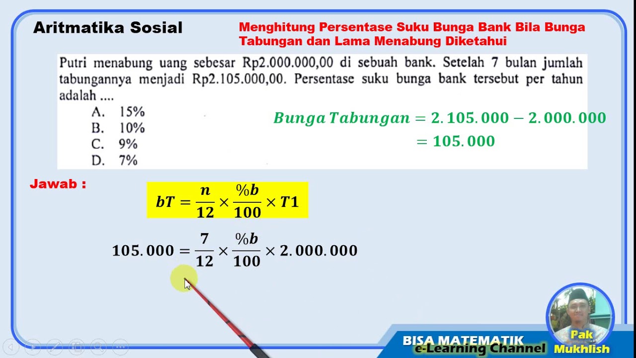 Rumus Bunga Bank, Simak Cara Menghitungnya dengan Mudah! Rumus Bunga Bank, Simak Cara Menghitungnya dengan Mudah!