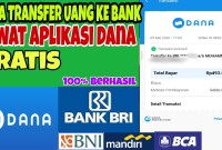 Cara Transfer Uang dari M Banking BRI ke DANA Cara Transfer Uang dari M Banking BRI ke DANA