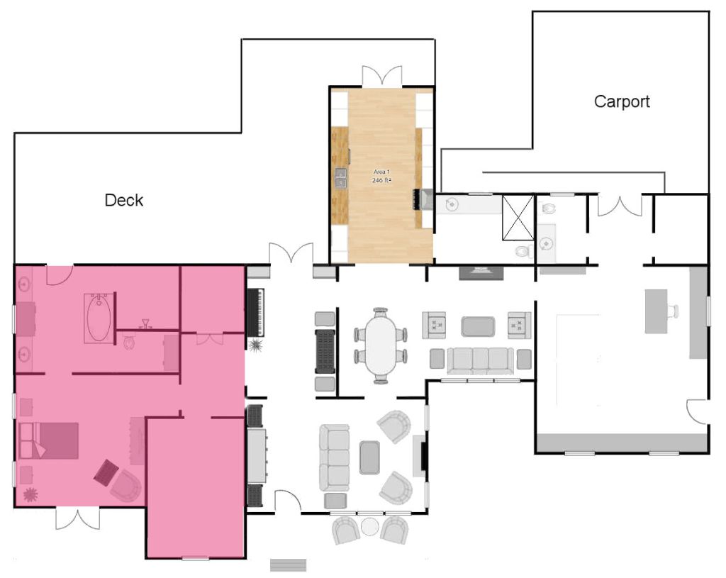 A guest bathroom next to the kitchen? (Is that weird?) A guest bathroom next to the kitchen? (Is that weird?)