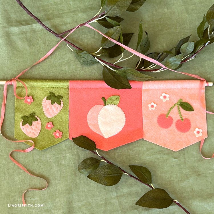 Summer Fruit Felt Banner – Lia Griffith Summer Fruit Felt Banner – Lia Griffith