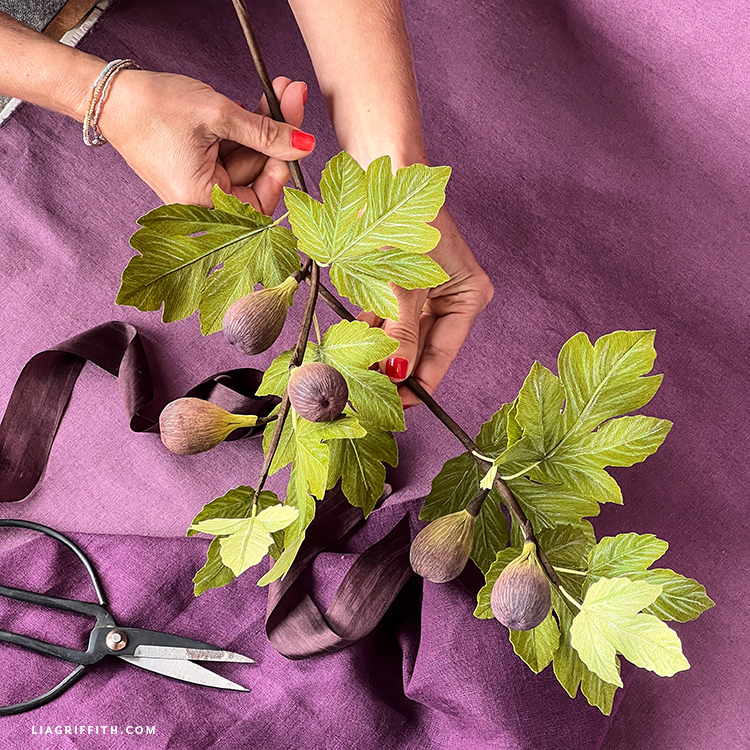 Crepe Paper Fig Branch – Member Creation Workshop Crepe Paper Fig Branch – Member Creation Workshop