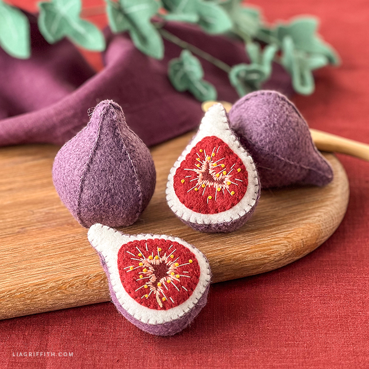 Felt Bordeaux Figs Felt Bordeaux Figs