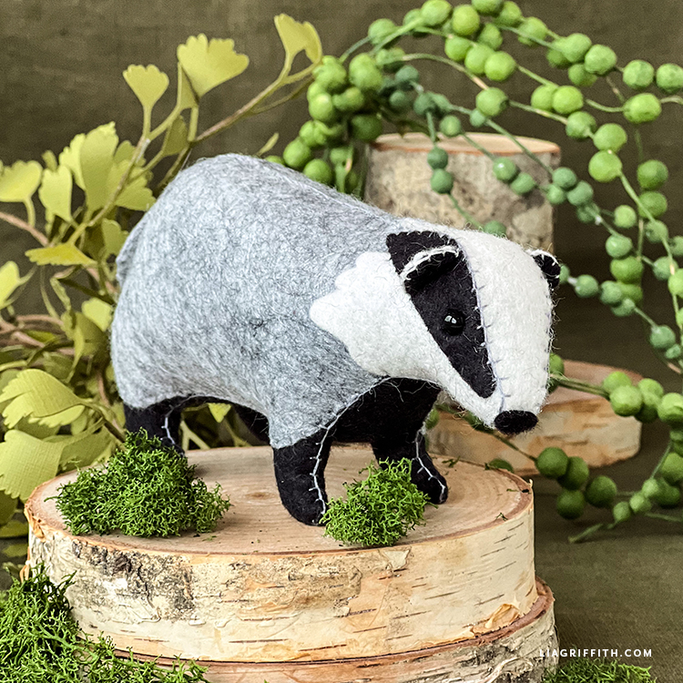 Felted Badger – Lia Griffith Felted Badger – Lia Griffith