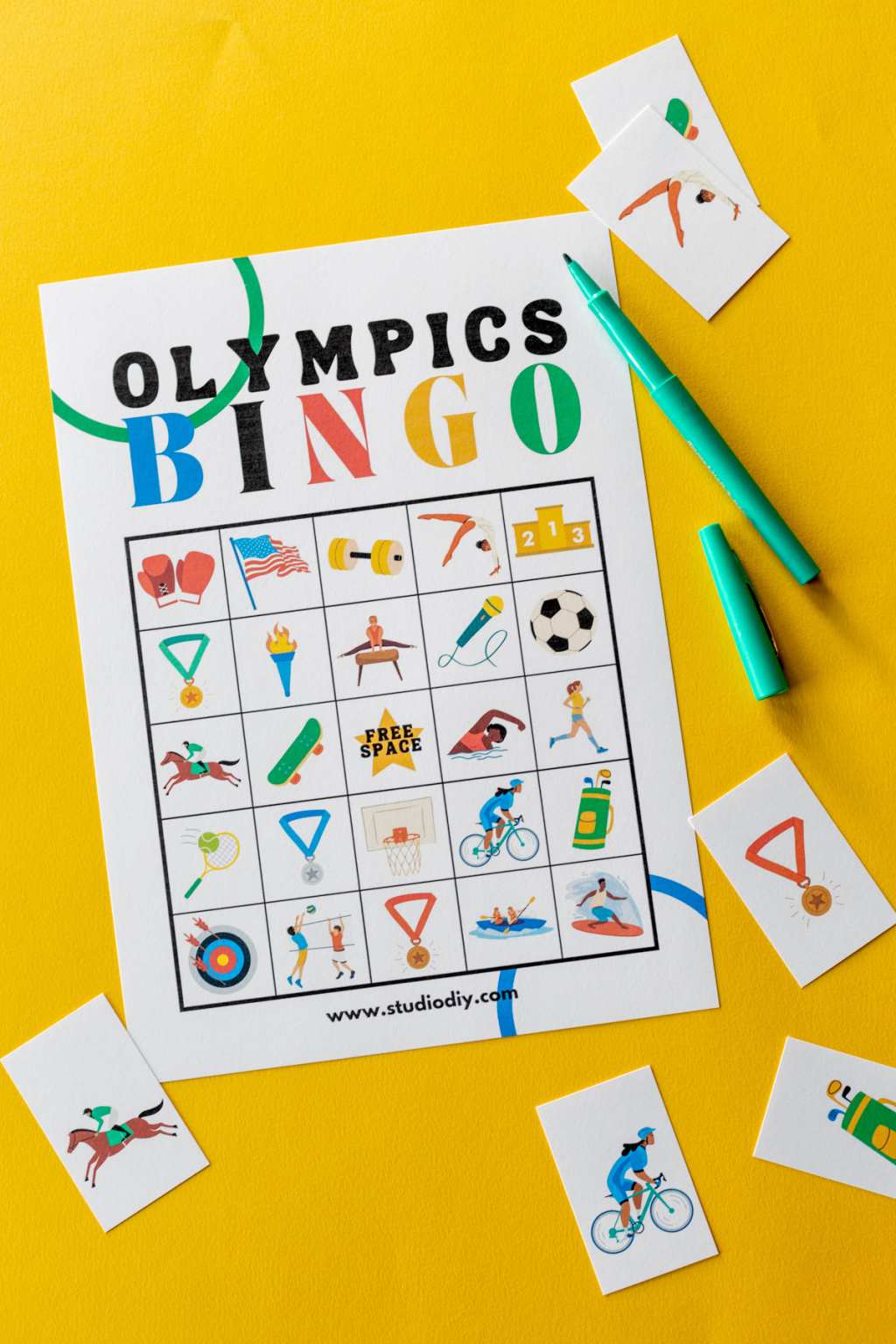 Free Printable Summer Olympics Bingo Free Printable Summer Olympics Bingo