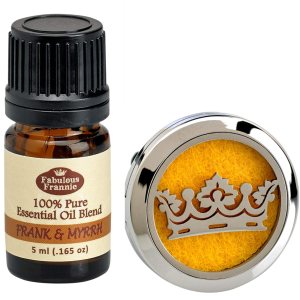 Fabulous Frannie Frankincense & Myrrh Car Aromatherapy Essential Oil Diffuser Stainless Steel Vent Clip Gift Set comes with diffuser, 5 pads and 5ml oil Fabulous Frannie Frankincense & Myrrh Car Aromatherapy Essential Oil Diffuser Stainless Steel Vent Clip Gift Set comes with diffuser, 5 pads and 5ml oil