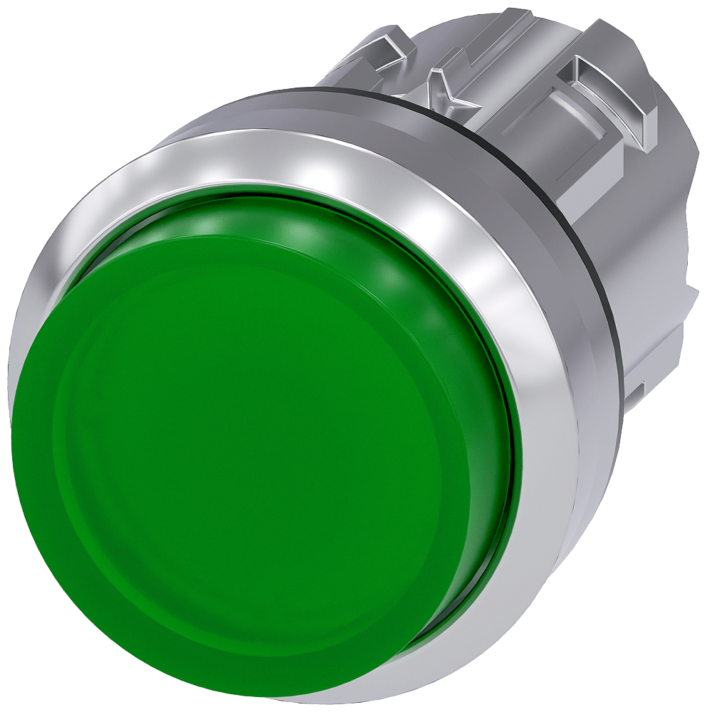 Illuminated pushbutton, green