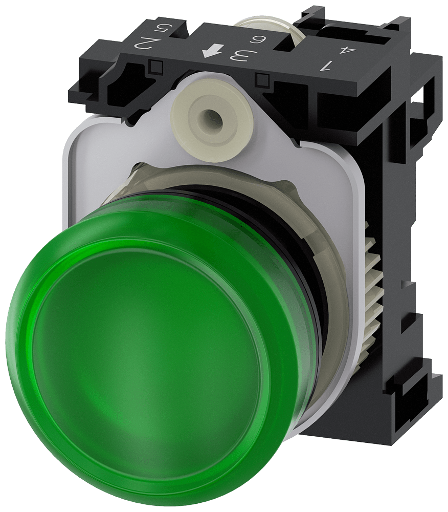 Indicator light, green