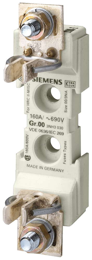 LV HRC FUSE BASE S00  1-P PAD-TYPE