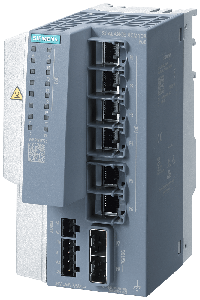 SCALANCE XCM108PoE (6 x Gbit PoE...