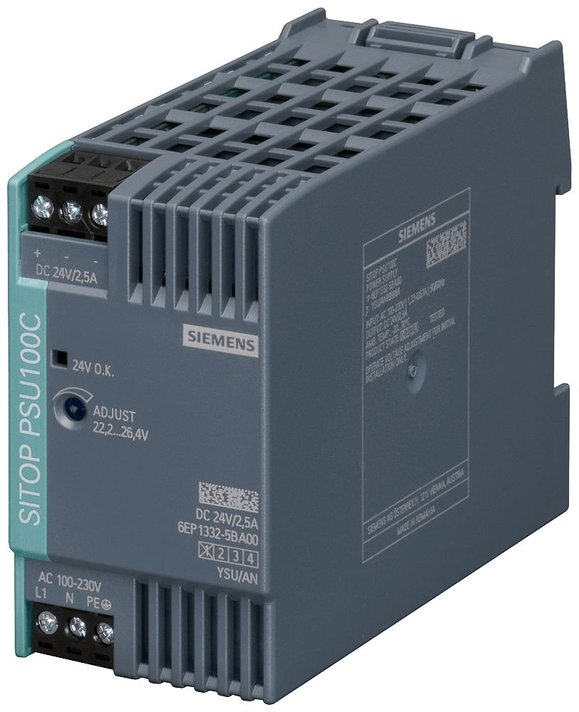 SITOP PSU100C/1ACDC/24VDC/2.5A