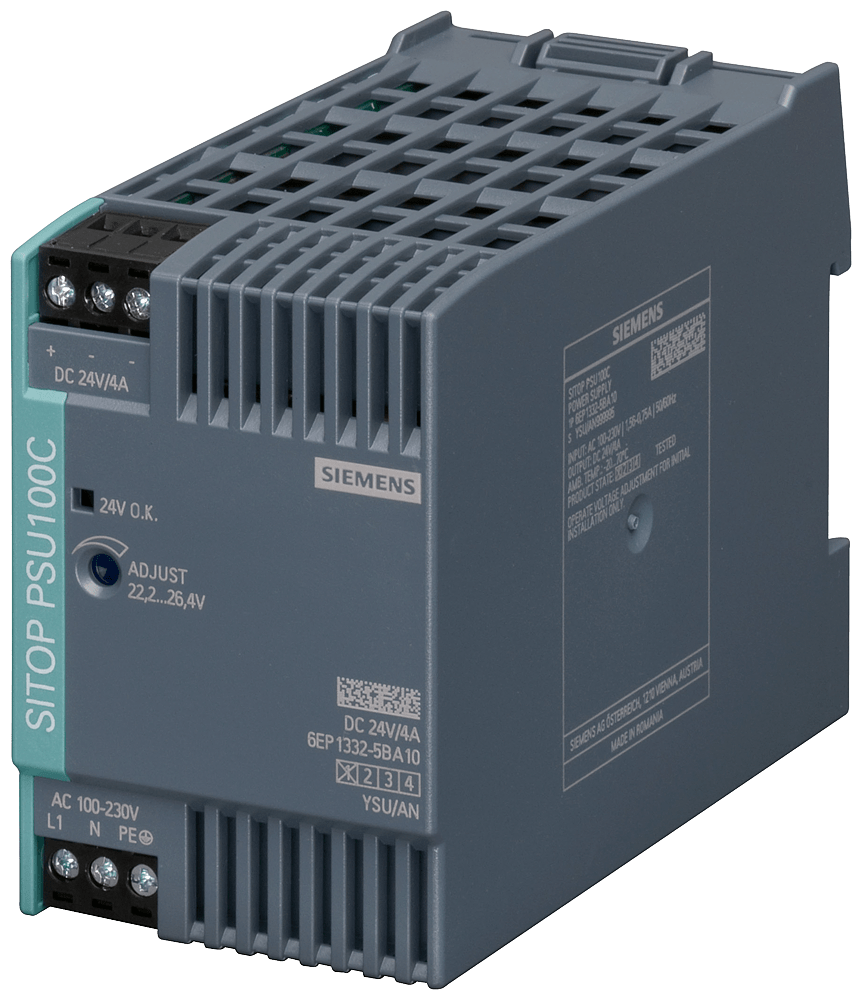 SITOP PSU100C/1ACDC/24VDC/4A