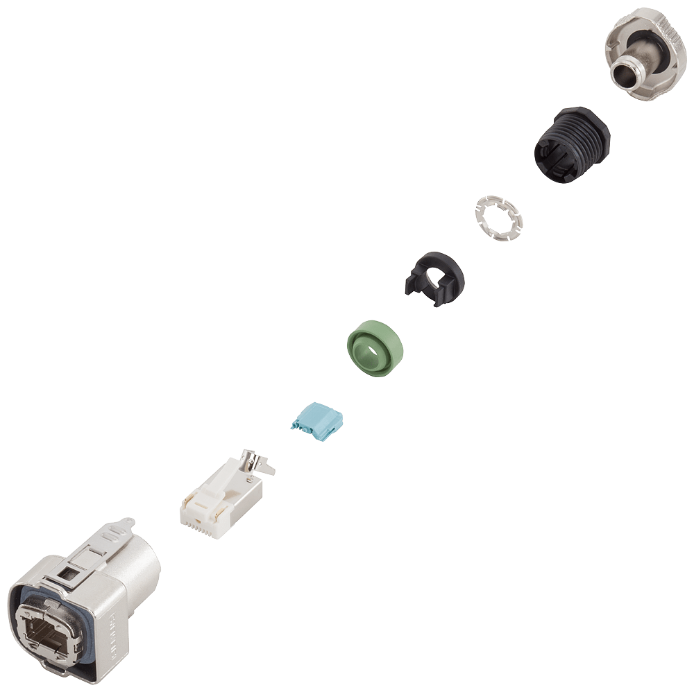 SIGNAL CONNECTOR, RJ45 IP67, METAL
