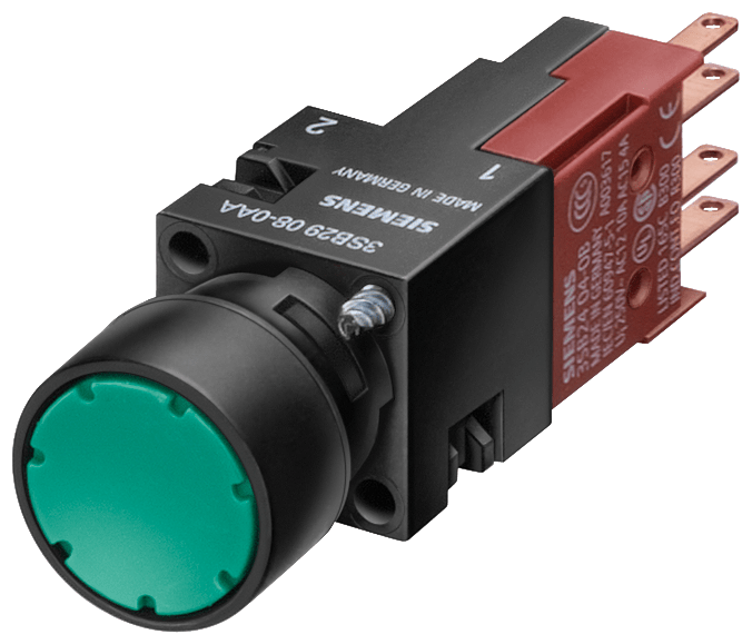 ILL. PUSHBUTTON, GREEN, W2X4.6D,...