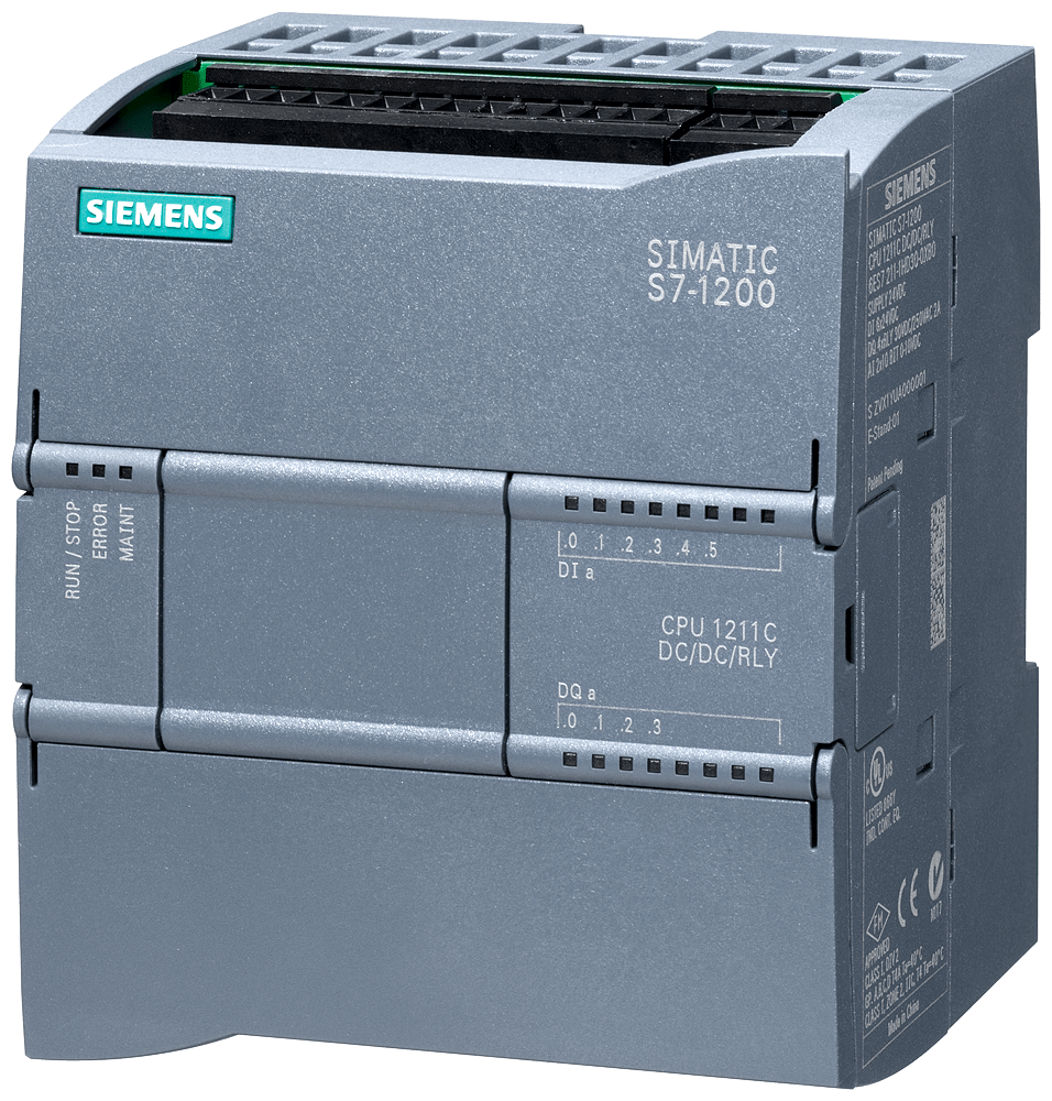 CPU 1211C, DC/DC/Relay, 6DI/4DO/2AI