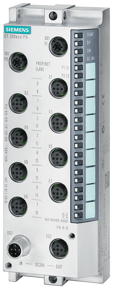 ET200eco PN, 8AI RTD/TC 8xM12
