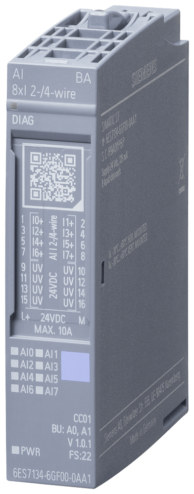 ET 200SP, AI 8XI 2-/4-Wire Basic
