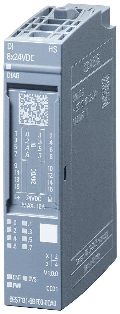 ET 200SP, DI 8x24VDC HF, PU 10