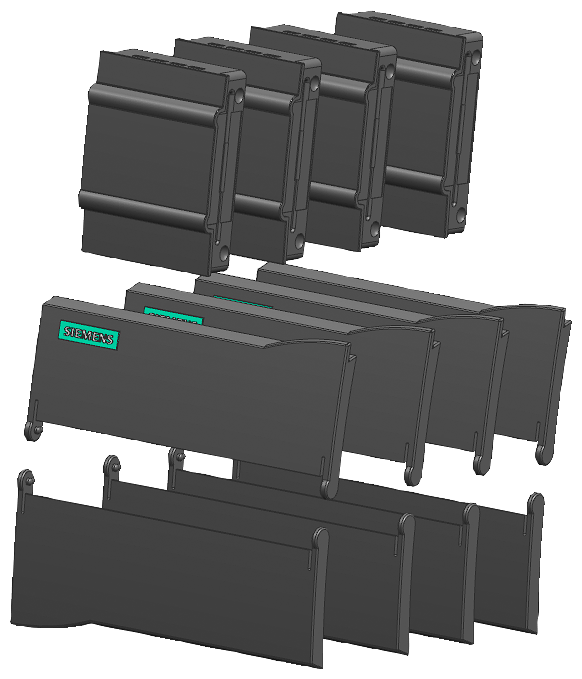 Door kit CPU 1211/1212 (4/package)