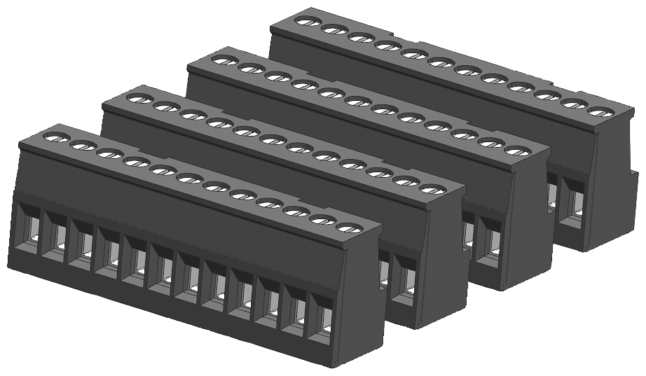 Connector Block, 12 Terminal, Ti...
