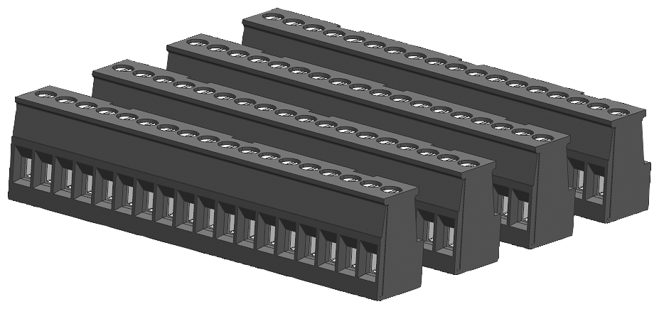Connector Block, 18 Terminal, Ti...