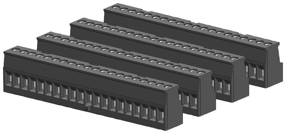 Connector Block, 20 Terminal, Ti...