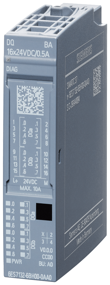 ET 200SP, DQ 16X24VDC/0,5A BA, PU 1