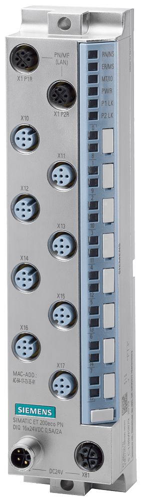 ET 200eco PN, DI 16x24VDC, M12-L