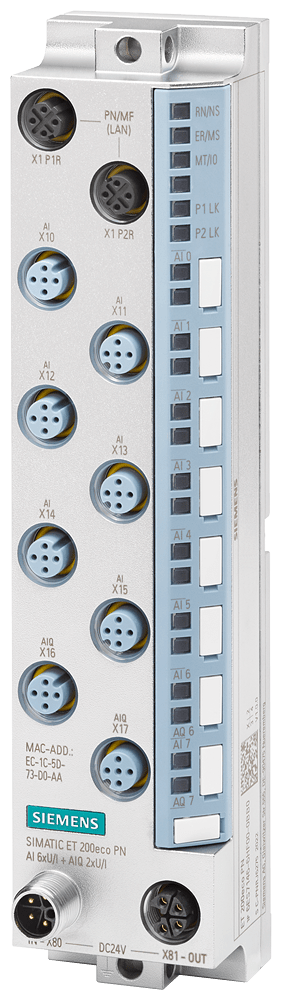 ET 200eco PN, AI 6xU/I +AIQ 2xU/...