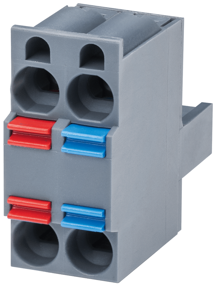 Connector, female, 2x2-pin