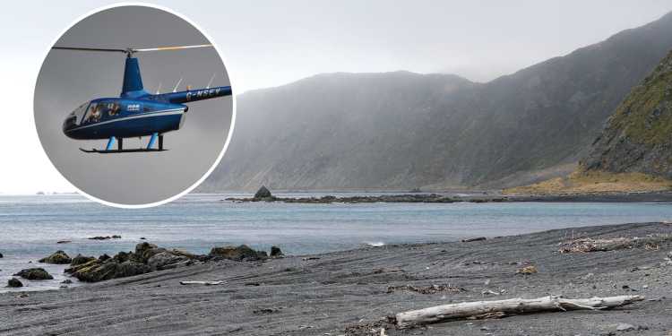 Helicopter Crash Near Mākara Beach; Pilot Airlifted Helicopter Crash Near Mākara Beach; Pilot Airlifted