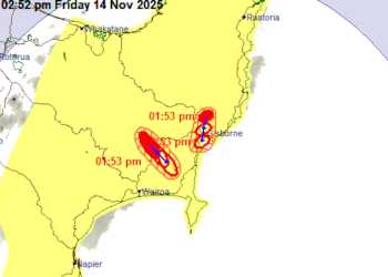 Thunderstorm Warning for Wairoa, Northern Hawke’s Bay Thunderstorm Warning for Wairoa, Northern Hawke’s Bay