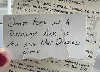 ‘Unjustified’ vigilante deflates disabled woman’s tyres, leaves ‘nasty’ note ‘Unjustified’ vigilante deflates disabled woman’s tyres, leaves ‘nasty’ note