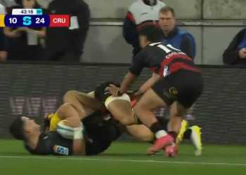 All Blacks fullbacks Will Jordan and Ruben Love’s argy-bargy interrupts Super Rugby Pacific clash All Blacks fullbacks Will Jordan and Ruben Love’s argy-bargy interrupts Super Rugby Pacific clash