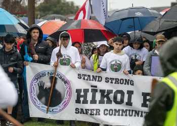 Hīkoi for Kaea: 800 march in the rain in Napier to remember a tragedy and reclaim the streets from violence Hīkoi for Kaea: 800 march in the rain in Napier to remember a tragedy and reclaim the streets from violence