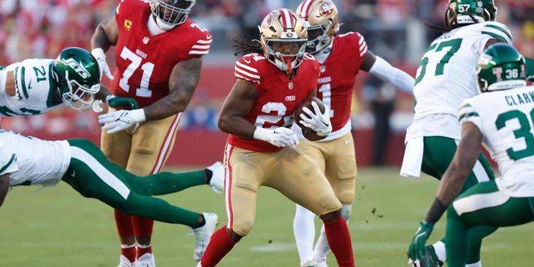 No Christian McCaffrey, no problem: 49ers blast Jets behind fill-in RB Jordan Mason No Christian McCaffrey, no problem: 49ers blast Jets behind fill-in RB Jordan Mason