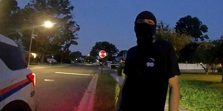 Police in a suburban New York county have made their first arrest under a new law banning face masks Police in a suburban New York county have made their first arrest under a new law banning face masks