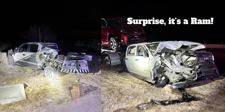 Car Transport Driver Plows Into Parked State Trooper Car Transport Driver Plows Into Parked State Trooper