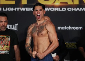 Ryan Garcia and Mario Barrios Weigh-In Video Ryan Garcia and Mario Barrios Weigh-In Video