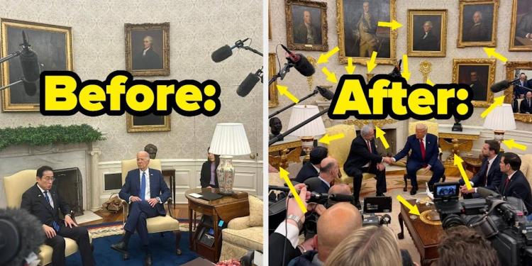 These Before And After Images Of The Oval Office Are Going Viral For Obvious Reasons These Before And After Images Of The Oval Office Are Going Viral For Obvious Reasons