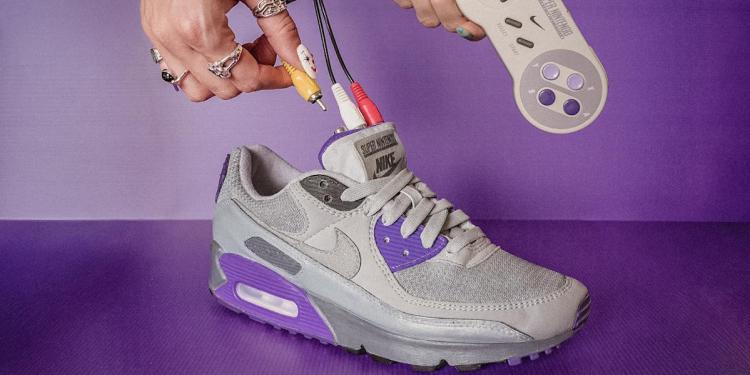 Designer Builds Functional SNES into Nike Sneaker Designer Builds Functional SNES into Nike Sneaker