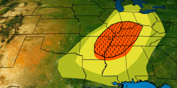 Tornado, Wind, Hail Threat From Deep South To Great Lakes Tornado, Wind, Hail Threat From Deep South To Great Lakes