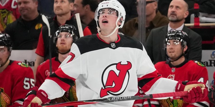 Simon Nemec scores in OT; Devils defeat Blackhawks 4-3 Simon Nemec scores in OT; Devils defeat Blackhawks 4-3