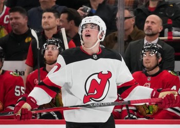 Simon Nemec scores in OT; Devils defeat Blackhawks 4-3 Simon Nemec scores in OT; Devils defeat Blackhawks 4-3