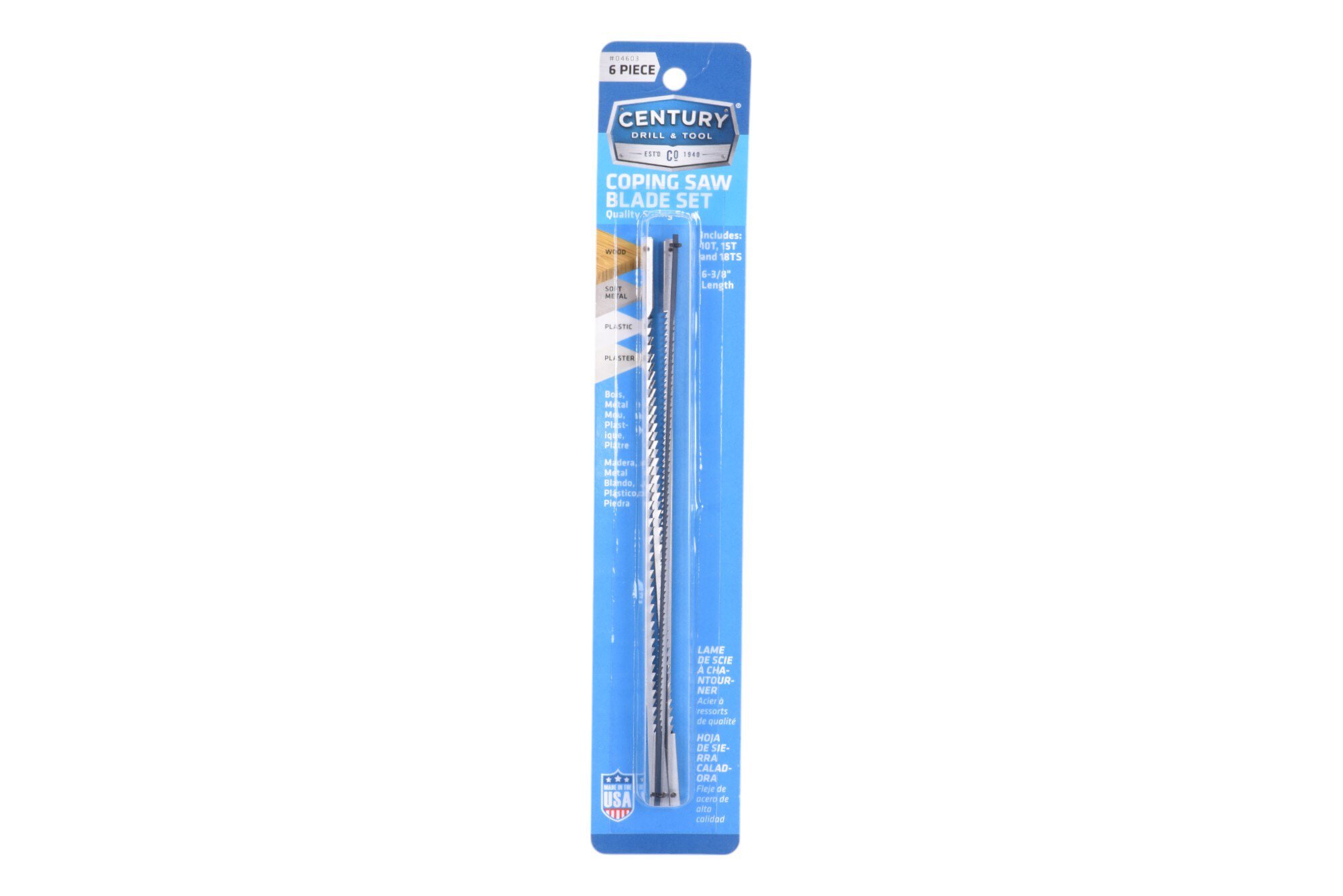 6 Piece Coping Saw Blade Set