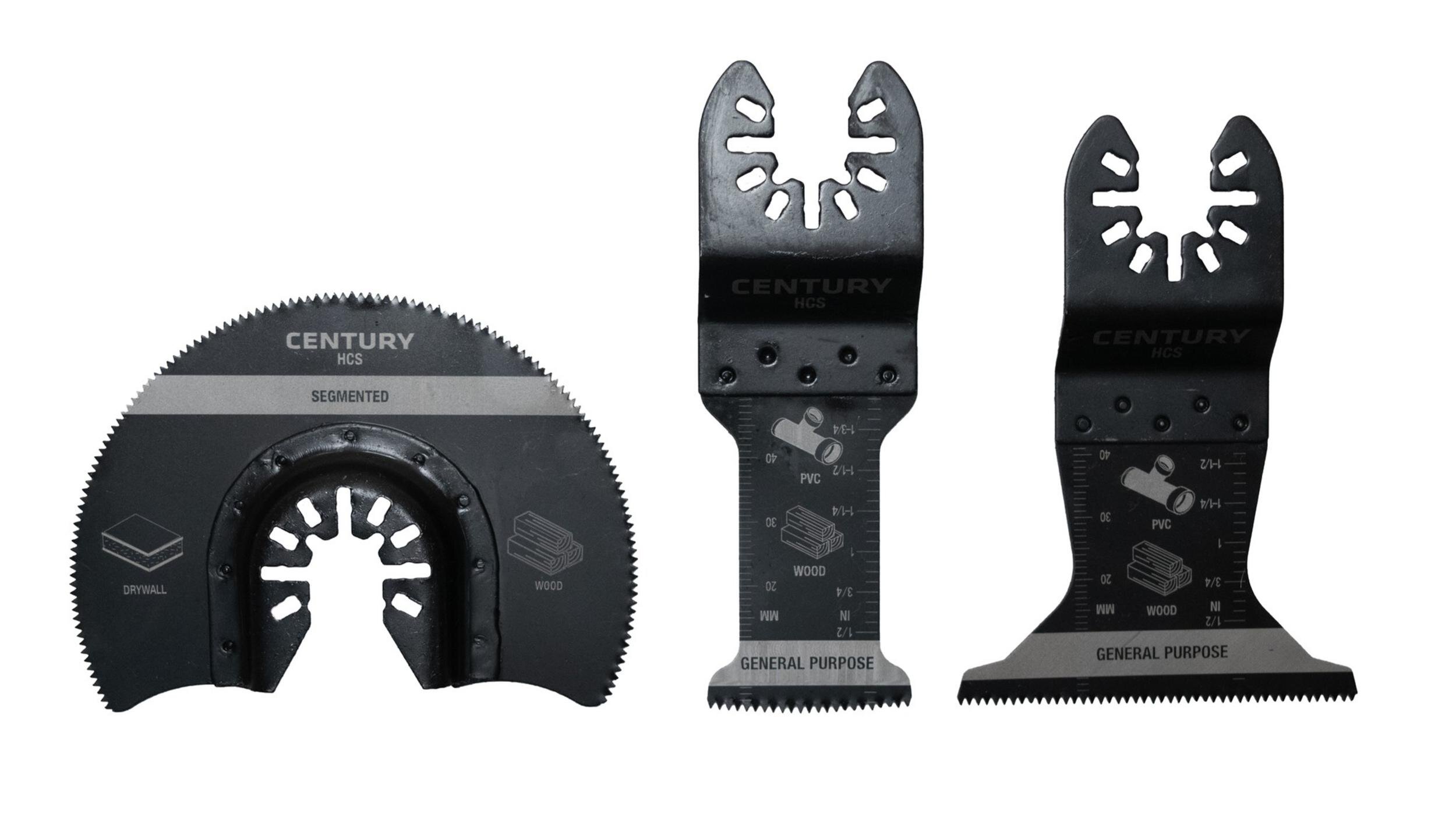 3 Piece HCS Oscillating Blade Set