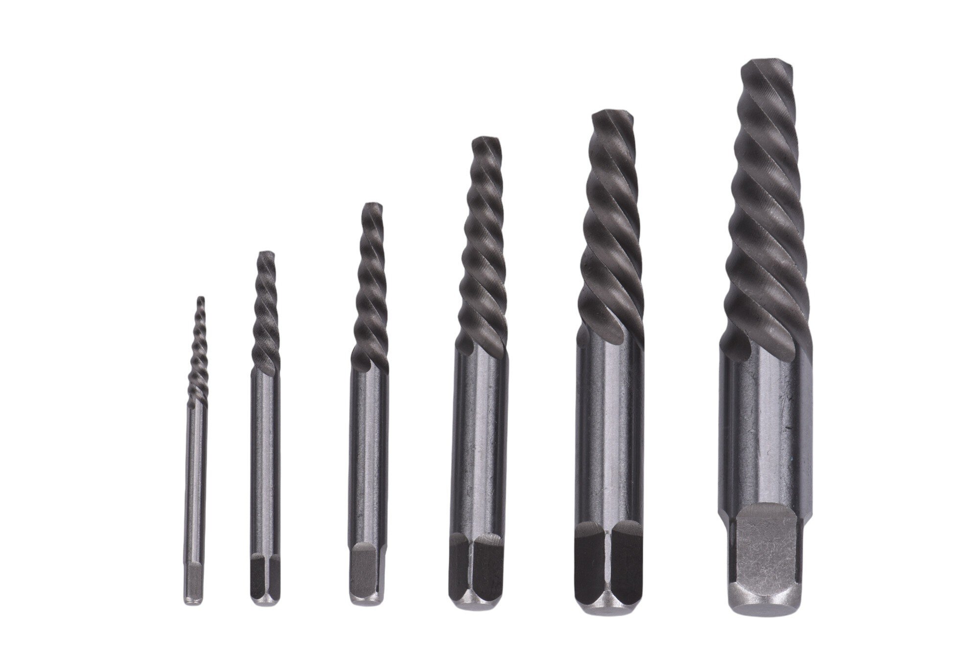 6 Piece Spiral Screw Extractor Set
