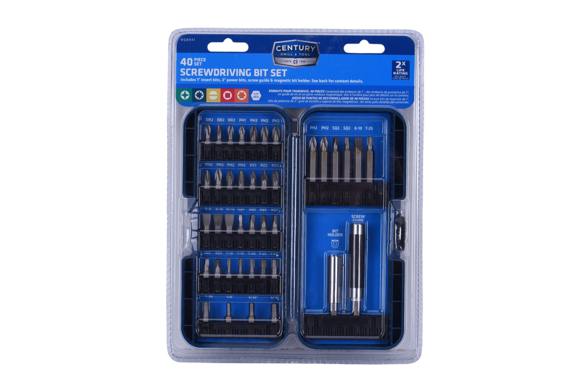 40 Piece Screwdriving Bit Set