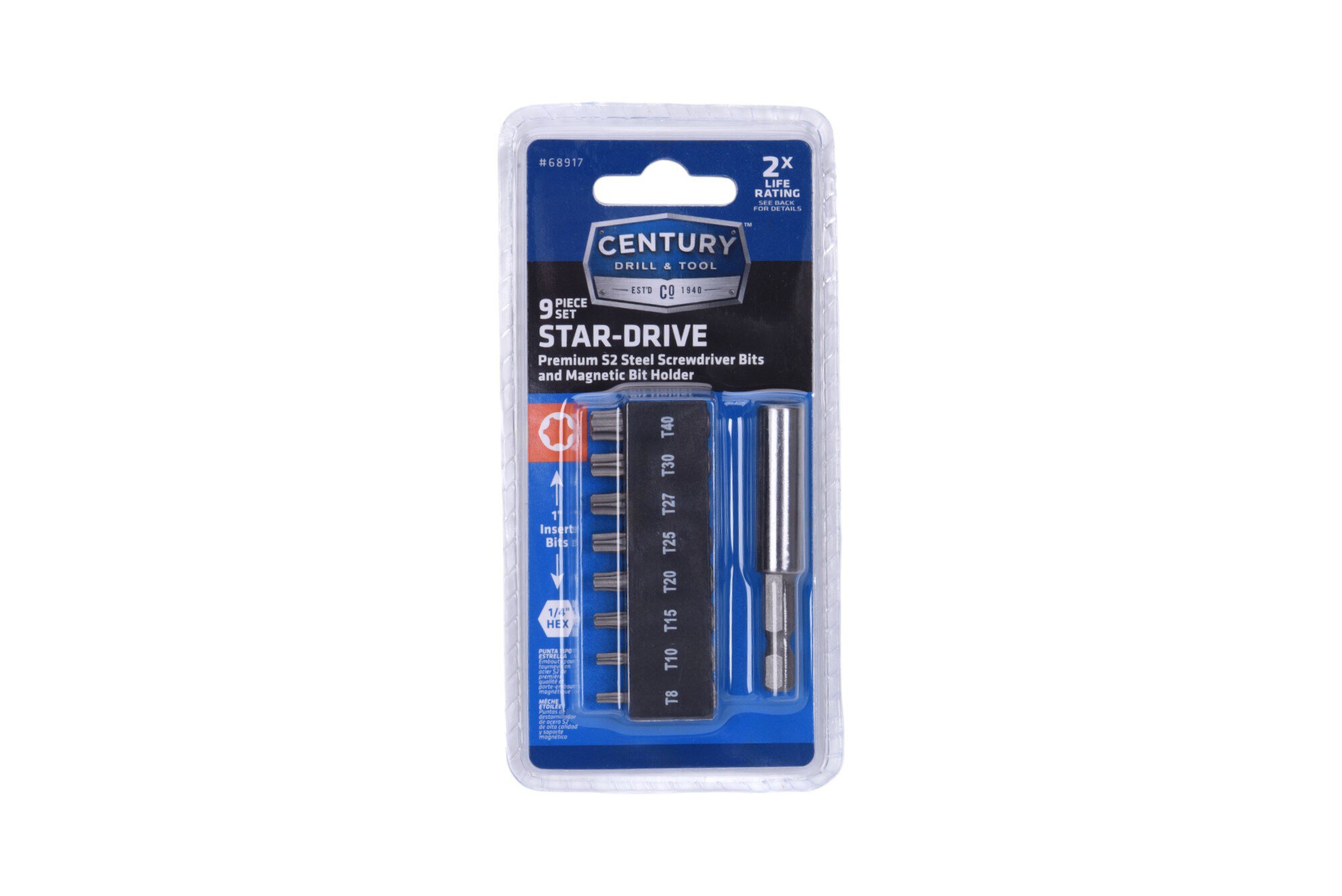 9 Piece Star-Drive Bit & Holder Set