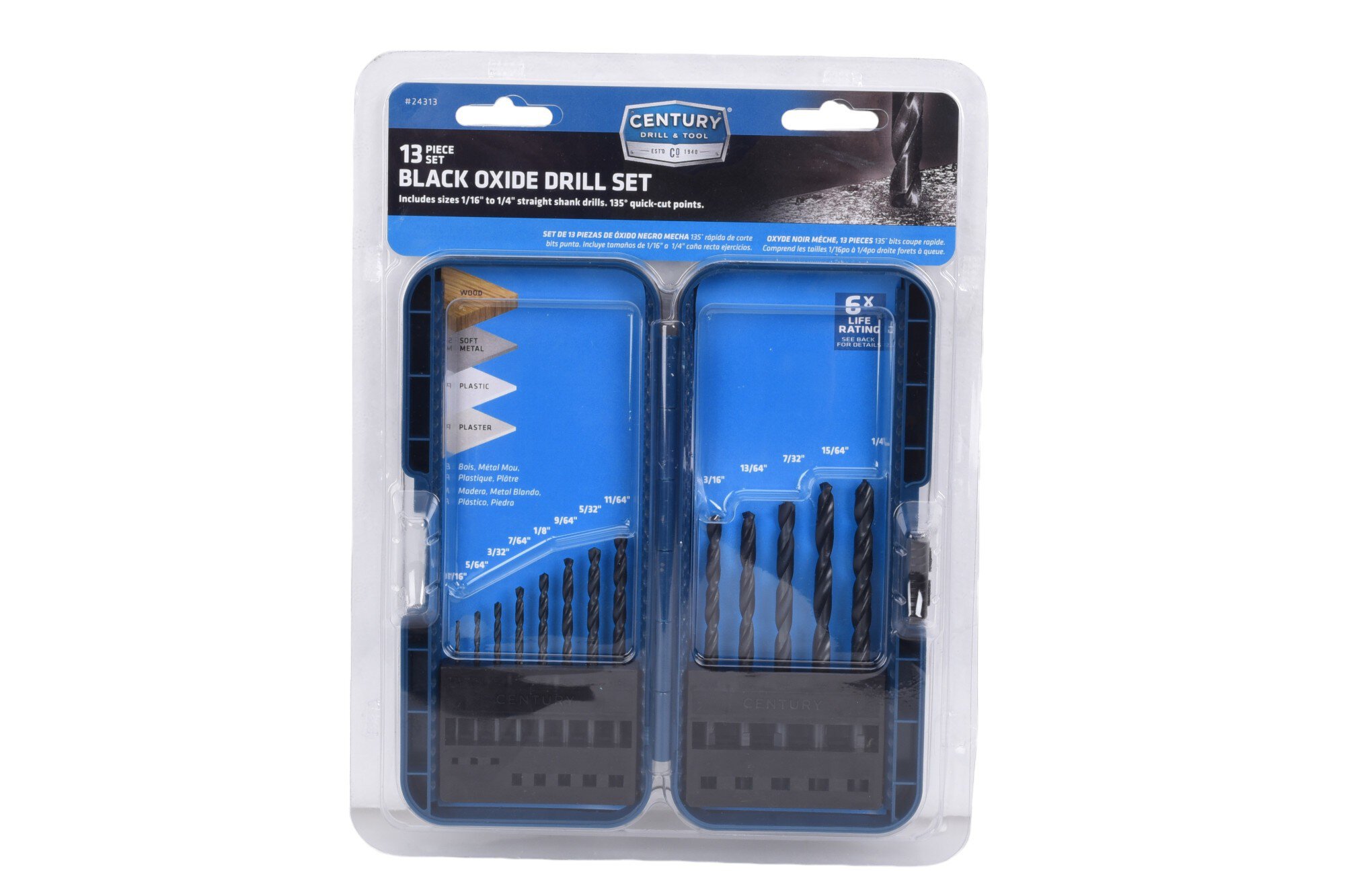 Black Oxide Drill Bit Set