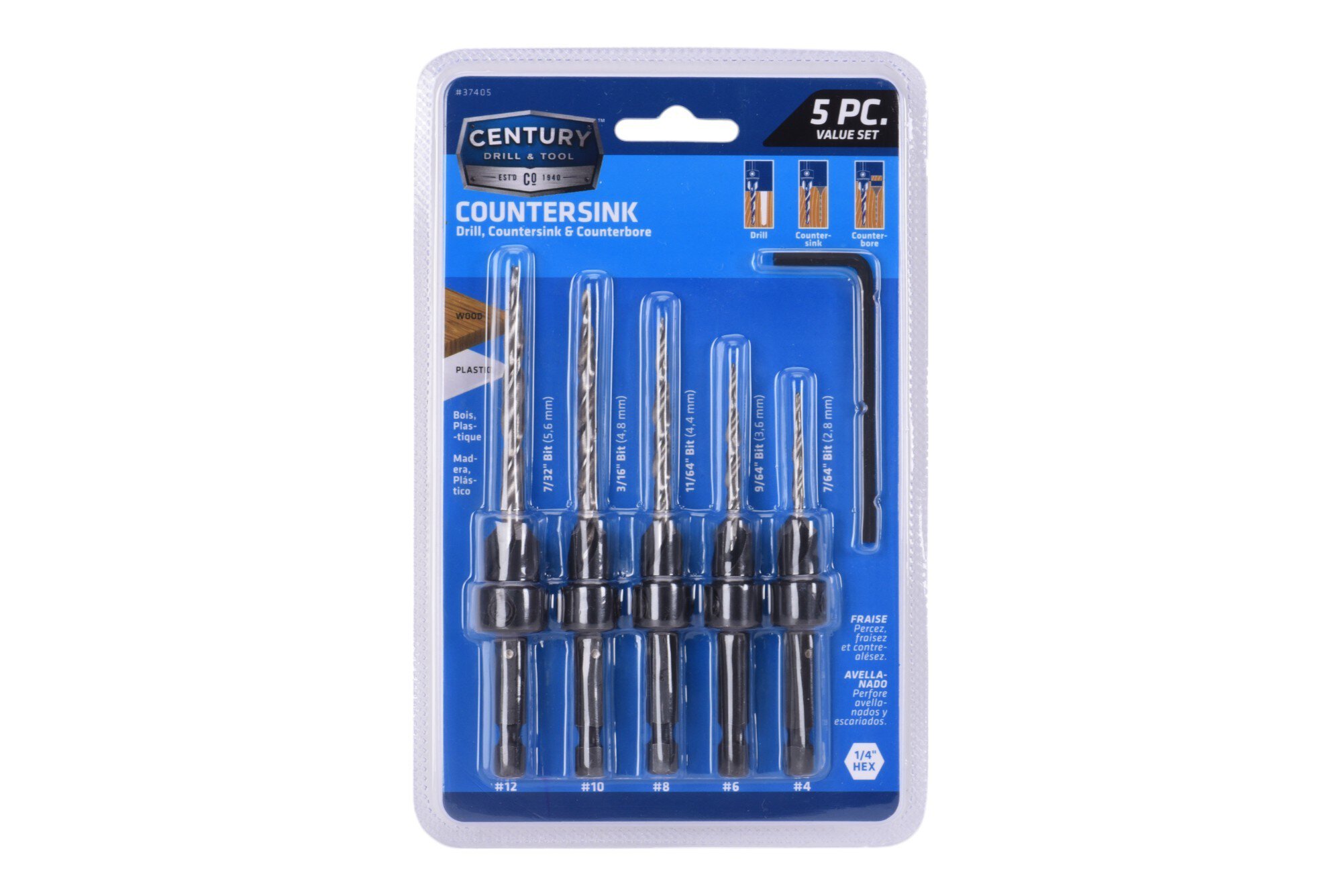 5 Piece Countersink Set